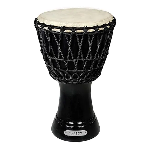 Clapbox Djembe - Mango Wood (12 Inches, Black)